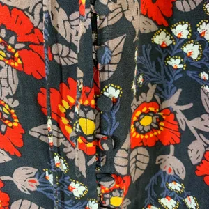 Free People Boho Bell Sleeve Floral Mini Dress Tunic XS Flowy‎ Fairy Festival thumbnail 4