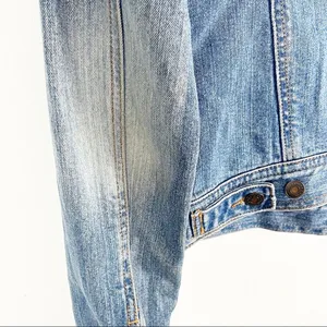 HOLLISTER Surf 1972 Light Wash Distressed Jean Jacket, Size Small thumbnail 8