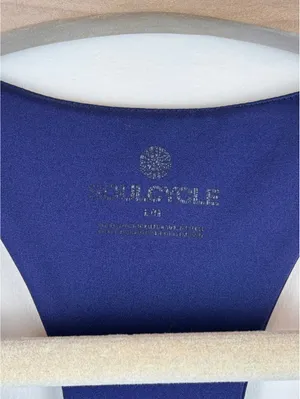 SoulCycle Stars & Stripes Navy White Racerback Sports Bra Women’s M Activewear thumbnail 5