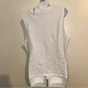Banana Republic Short sleeve v neck cotton blend t-shirt in white size X-large thumbnail 13