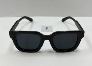 Black Square Sunglasses / Large Black Sunglasses thumbnail 1