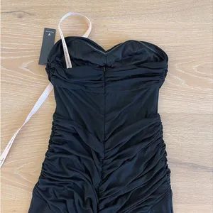 Lulu’s Maxi Dress Mesh Strapless Ursella Size S Black thumbnail 4