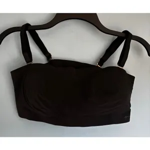 PINK Victoria's Secret Multiway Strapless Bralette Black Large NWOT thumbnail 4