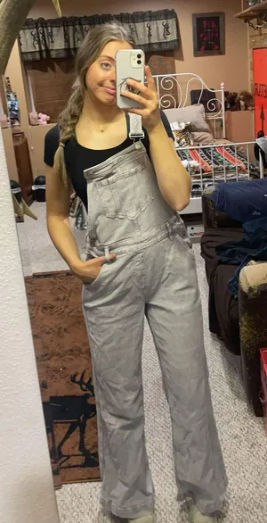 Cleo + Wolf Purple Overalls thumbnail 1