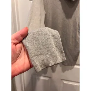 Banana Republic Womens Silk Cashmere Blend Cowl Neck‎ Sweater Heather Gray Large thumbnail 3