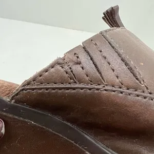 Ariat Women's Brown Leather Clogs Slip On Mules Tassels style #20926 size 7 thumbnail 9