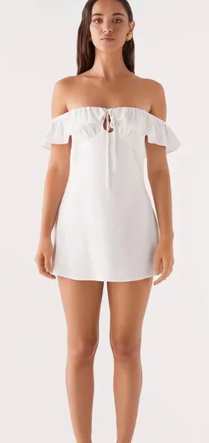 Peppermayo texas sun linen mini dress size 4 thumbnail 1