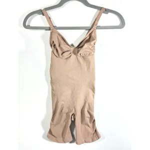 SKIMS Seamless Sculpt Mid Thigh Bodysuit Sienna Brown Small Shapewear thumbnail 4