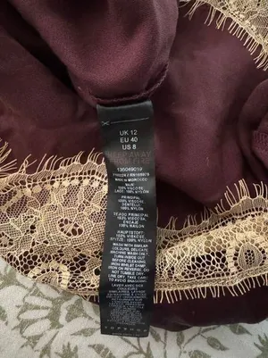 Topshop Brown Satin Skirt thumbnail 4