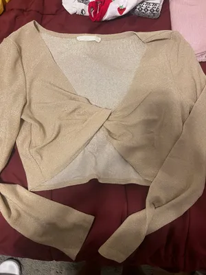 Gold Crop Top Size XXL thumbnail 1