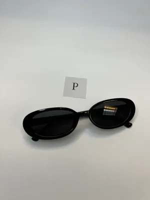 90s Small Oval Black Sunglasses / Small Oval Sunglasses thumbnail 5