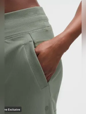 lululemon athletica Olive Green Drawcord Wide-Leg Track Pants thumbnail 3