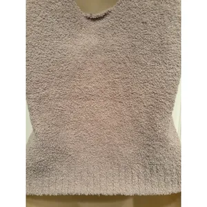 UGG Dulcie Tank Top Fuzzy Soft Cozy Lounge Beige M NWT‎ Rtw Plush thumbnail 4