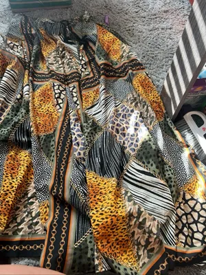 NWT truth fashion Bold Animal Patchwork‎ Maxi Skirt in Green and Yellow thumbnail 1