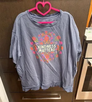 Natural Life "Kindness Matters" short sleeve sweatshirt women's XL thumbnail 1