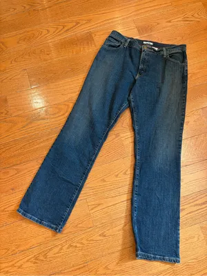 Levi’s 550 Women’s 16 Long Dark Wash Relaxed Bootcut Jeans Y2K thumbnail 1