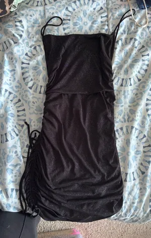 Backless Windsor Black Dress thumbnail 1
