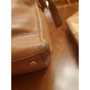 Rebecca Minkoff BROWN Soft Leather Pocket Zipper Top Handles Shoulder Bag thumbnail 11