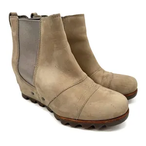 Sorel NL2805 Lea Wedge Chelsea Leather Waterproof Boots Size‎ 8 thumbnail 1