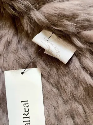 Tourance Genuine Real Rabbit Fur Vest Taupe Brown Soft Luxe Boho NEW thumbnail 4