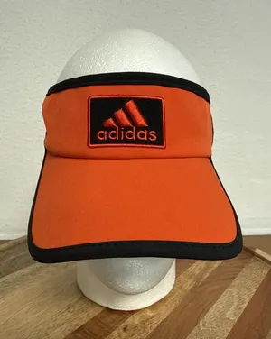 Adidas Hat Women's Adizero Hook & Loop Adjustable Orange/Black Visor ClimaCool thumbnail 1