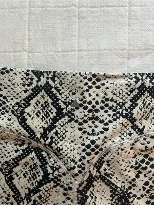 Balance Athletica White and Black Snake Print High-Waist Bike Shorts thumbnail 4