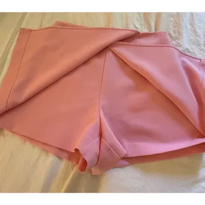 ZARA Pink Skort Womens Small High Rise Mini Skirt Shorts Wrap Front Made Turkey thumbnail 3
