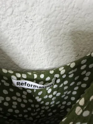 Reformation‎ Marlowe Mini Dress Green Womens Size M thumbnail 5