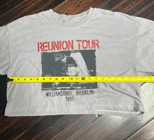 Tilly's Crewneck 100% cotton tee shirt crop top casual indie coastal boho band tee thumbnail 4