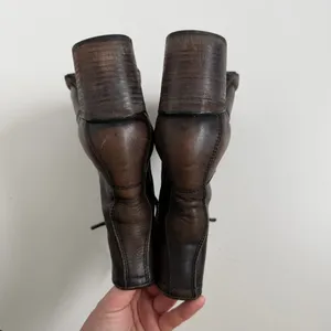 Freebird Cavalier Boots Combat Leather Lace Up Lugged Boho Western Brown Green thumbnail 10