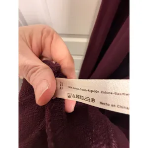 Free People Beach Oversized‎ Burgundy Cardigan XS/S Slouchy Boho thumbnail 7