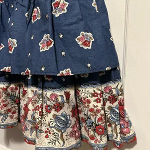Vintage Peasant Skirt 70/80’s French Provencales Prairie Skirt Made in France thumbnail 5