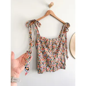 Reformation‎ | Ellora Floral Tie Strap Tank Trix Print | Sz 8 thumbnail 3