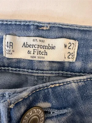 Abercrombie & Fitch Light Blue Skinny Jeans thumbnail 3