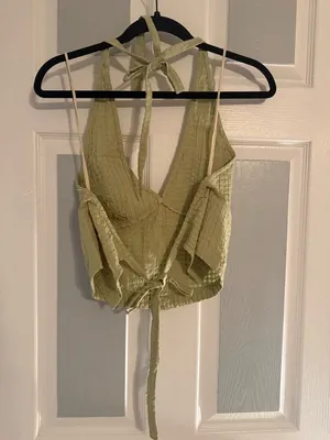Free People Drew Pucker Halter Crop Top & Skirt Set thumbnail 3