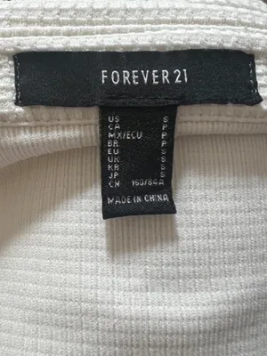 Forever 21 White Waffle Knit Shacket Women’s Size Small Gorpcore Minimalist thumbnail 5