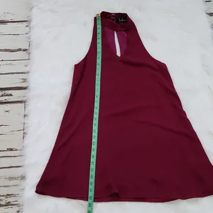 LULUS GROOVE THING SWING DRESS MOCK NECK‎ IN MAGENTA Small thumbnail 9
