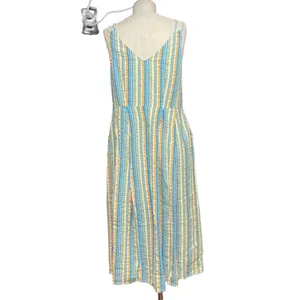 Roller Rabbit Seersucker Lindy Dress Rainbow‎ Stripe Size Medium thumbnail 10