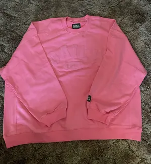 Daily Drills Cupid Monochrome Oversized Sport Crew Sweatshirt Pink XS/S thumbnail 1