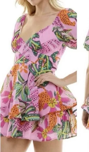 Crystal Sky Floral Mini Dress thumbnail 1