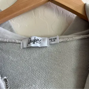 The Mayfair Group Made You Smile Chrome Zip-Up Hoodie - One Size Plus thumbnail 6