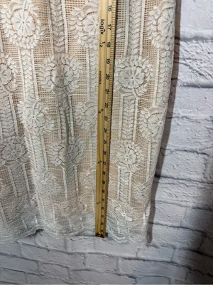 Lulu's NWT Cream Lace Midi Slip Dress with Floral Motif, XL thumbnail 4