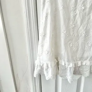 Showpo White Lightweight Fancy A Spritz Square Neck Embroidered Mini Dress 12 US thumbnail 7