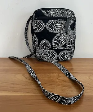 Vera Bradley Blanco Bouquet Mini‎ Hipster Crossbody Purse thumbnail 1