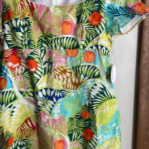 STAUD Sandra Linen Mini Dress Capri Tree thumbnail 8