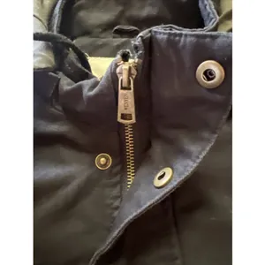 Wenven Woman's Black Coat‎ Jacket Parka Hood Military Style Sz Sm Pockets Patch thumbnail 3