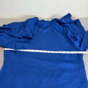 FARM RIO BRIGHT BLUE BACKLESS RUFFLED SLEEVE MINI DRESS BLUE size XL thumbnail 10