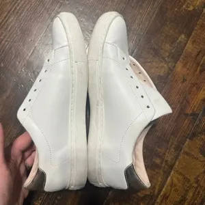 Kate Spade perforated spade gold detail luxe lace up size 8 sneakers thumbnail 5