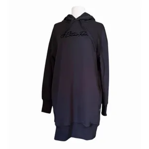 G-Star RAW Black Logo Hoodie Sweatshirt Dress NWT Women’s Extra Small Streetwear thumbnail 13