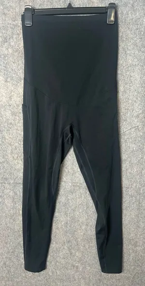 Enerful Woman’s Medium Black High-Waisted Maternity Leggings‎ thumbnail 1